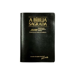 Bíblia ACF - RCM - Recouro Alligator Preta - Letra Gigante