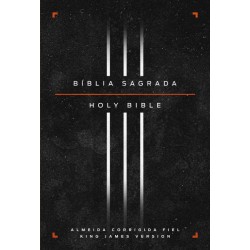 Bíblia Bilíngue, Português/Inglês, ACF/KJV, Capa Dura, Leitura Perfeita