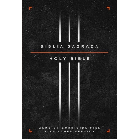 Bíblia Bilíngue, Português/Inglês, ACF/KJV, Capa Dura, Leitura Perfeita