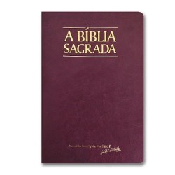 Bíblia ACF Letra Gigante - Luxo Vinho