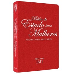 Bíblia King James 1611 Estudo para Mulheres (BL-104) Vermelha