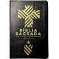 Bíblia Sagrada King James Capa preta com fecho