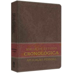 Bíblia de Estudo Cronológica Aplicação Pessoal - Tarja Marrom