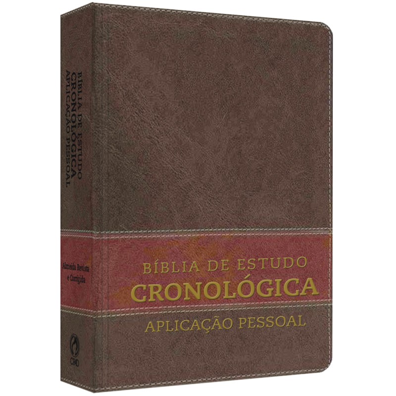 Bíblia de Estudo Cronológica Aplicação Pessoal - Tarja Marrom