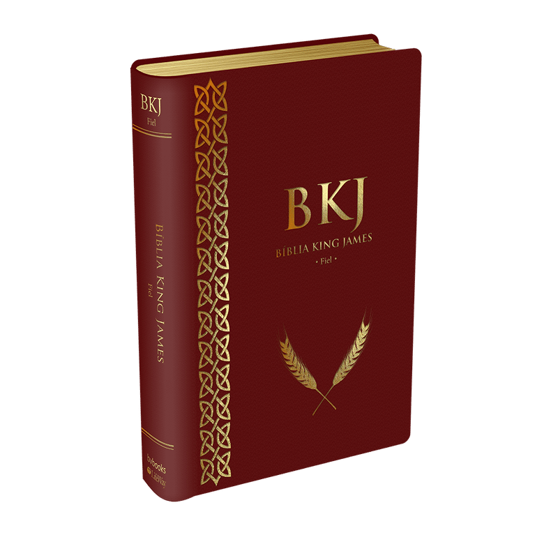 Bíblia King James Fiel 1611  - Luxo Vinho
