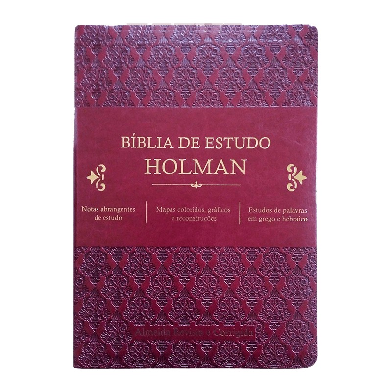 Bíblia De Estudo Holman - Vinho