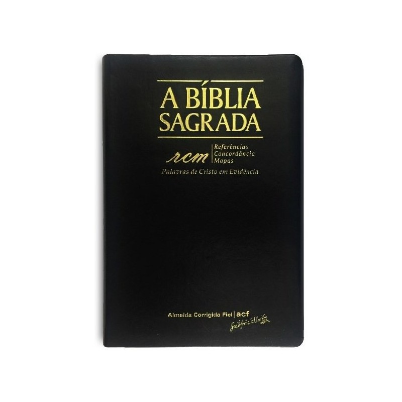 Bíblia ACF RCM Grande - Capa Luxo Preto
