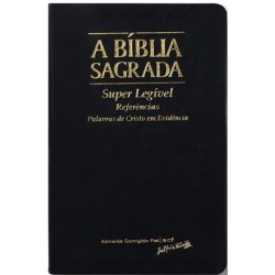 Bíblia ACF Super Legível - Capa Pu Luxo Preta