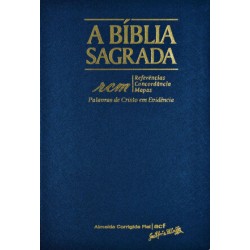 Bíblia ACF RCM Grande - Capa Texturizada PU Azul