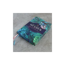 Bíblia De Estudo Da Mulher Plena NVI - Capa Luxo Tropicalis Tiffany