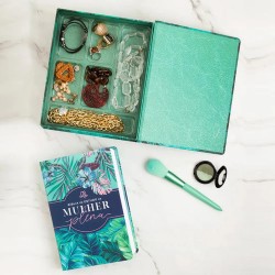 Bíblia De Estudo Da Mulher Plena NVI - Capa Luxo Tropicalis Tiffany
