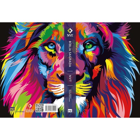 BÍBLIA NVT Letra normal capa dura lion colors
