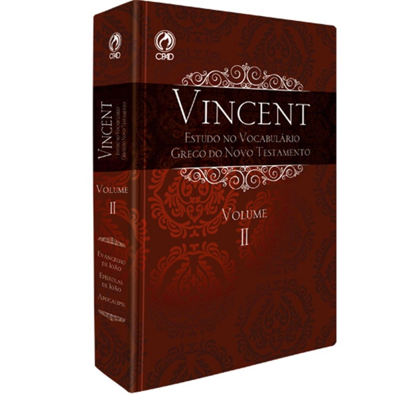 Vincent - Estudo do Grego Vocabulário do NT - Volume II - Capa Dura