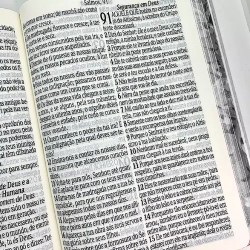 Bíblia RC Letra Jumbo - Harpa Avivada E Corinhos - Capa Dura Floral Roxa