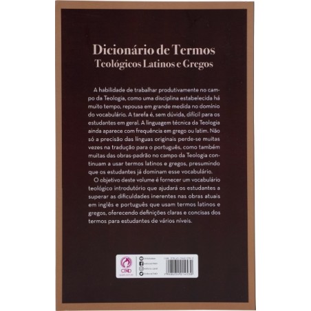 Dicionário de Termos Teológicos Latinos e Gregos