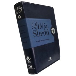 Bíblia Shedd - Capa duotone azul
