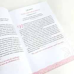 Pão Diário Mulheres 2025 - Te Exaltarei - Brochura Floral