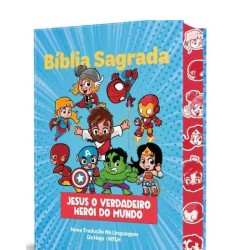 Bíblia Sagrada infantil NTLH Jesus o verdadeiro herói do mundo